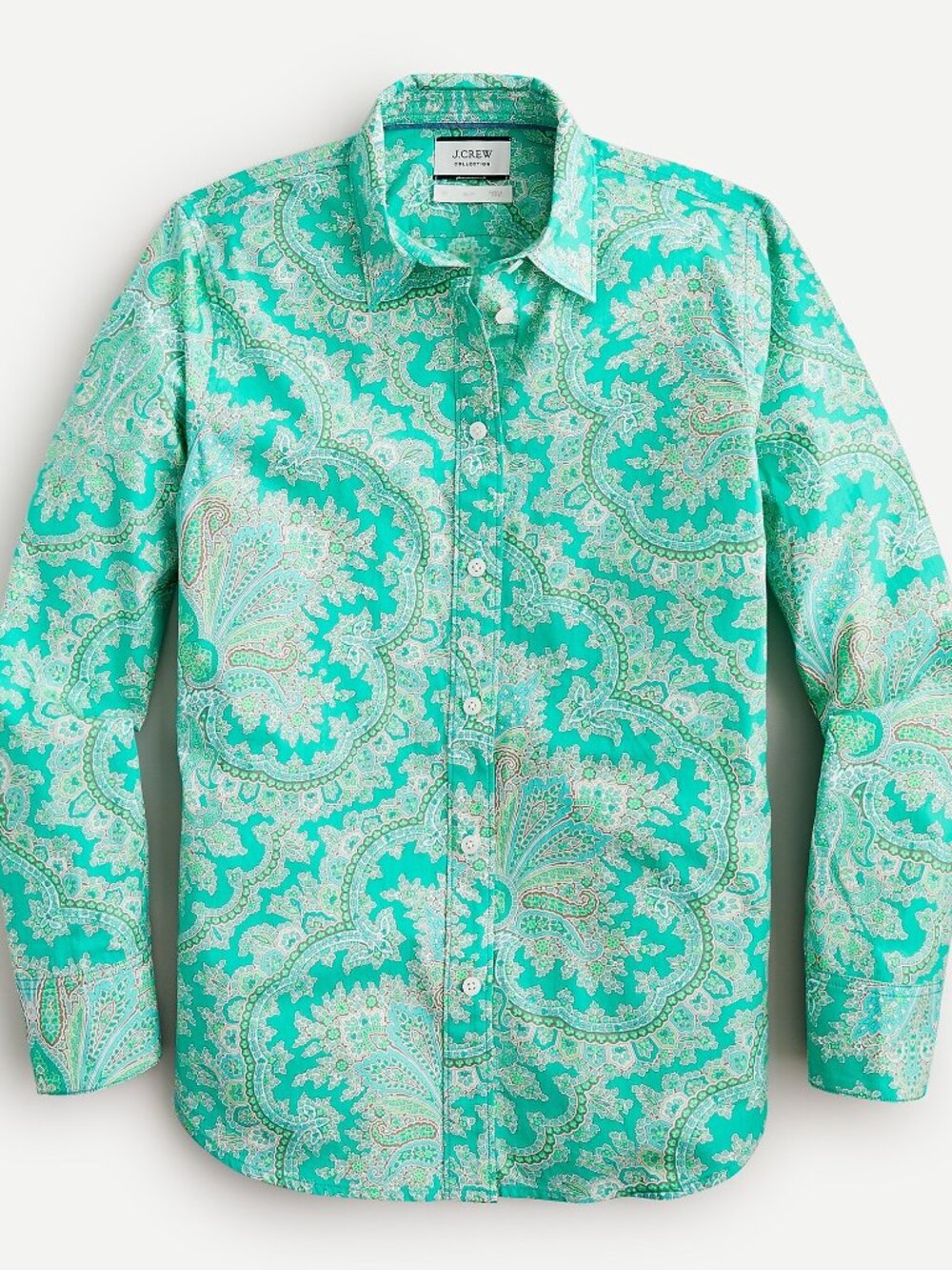 JCrew Slim-fit crisp cotton poplin shirt in Ratti® pendant paisley